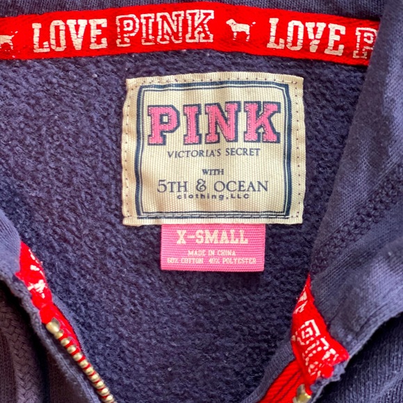 VS Sequin Red Sox Zip-up Sweatshirt - Picture 4 of 6